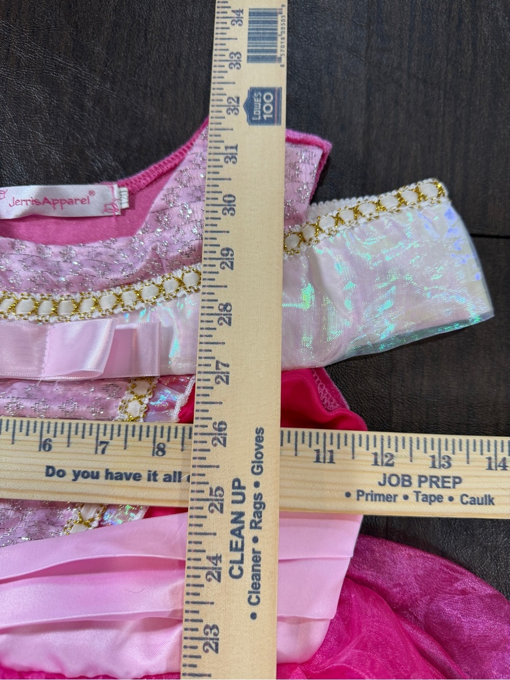 Jerri’s Apparel Girls Pink Princess Tulle Costume Dress Sz 120 - Picture 3 of 5